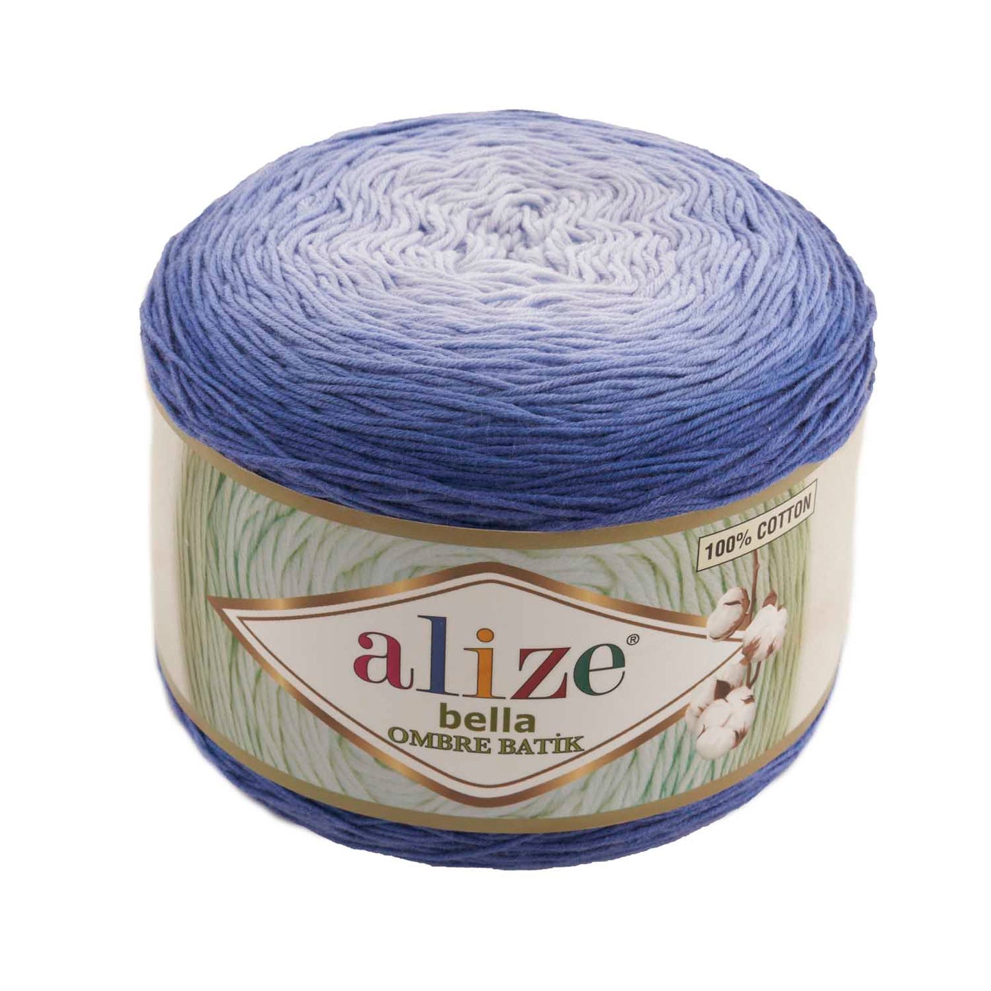 Alize Bella Ombre Batik siūlai 250g (medvilnė)