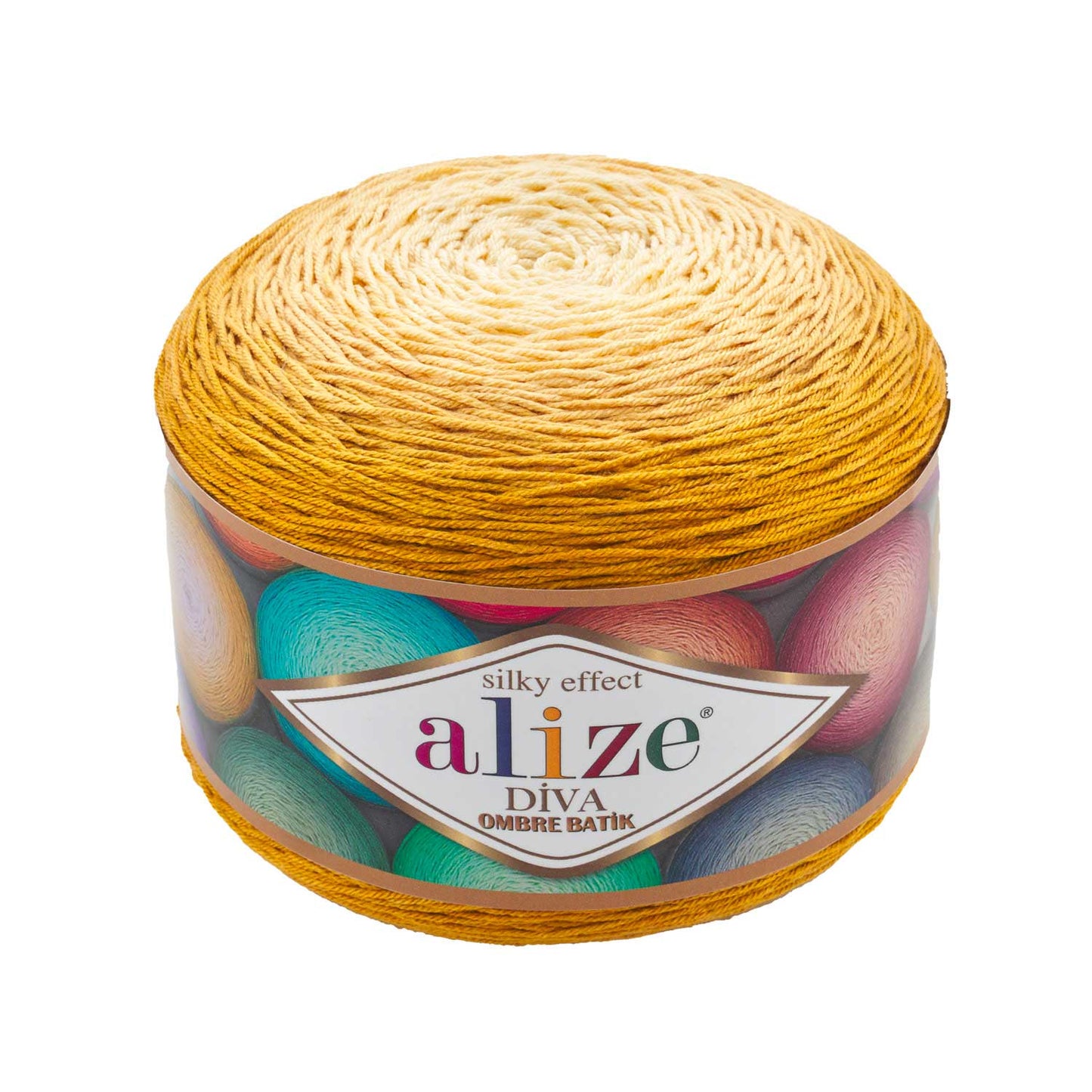 Alize Diva Ombre Batik siūlai 250g (akrilanas)