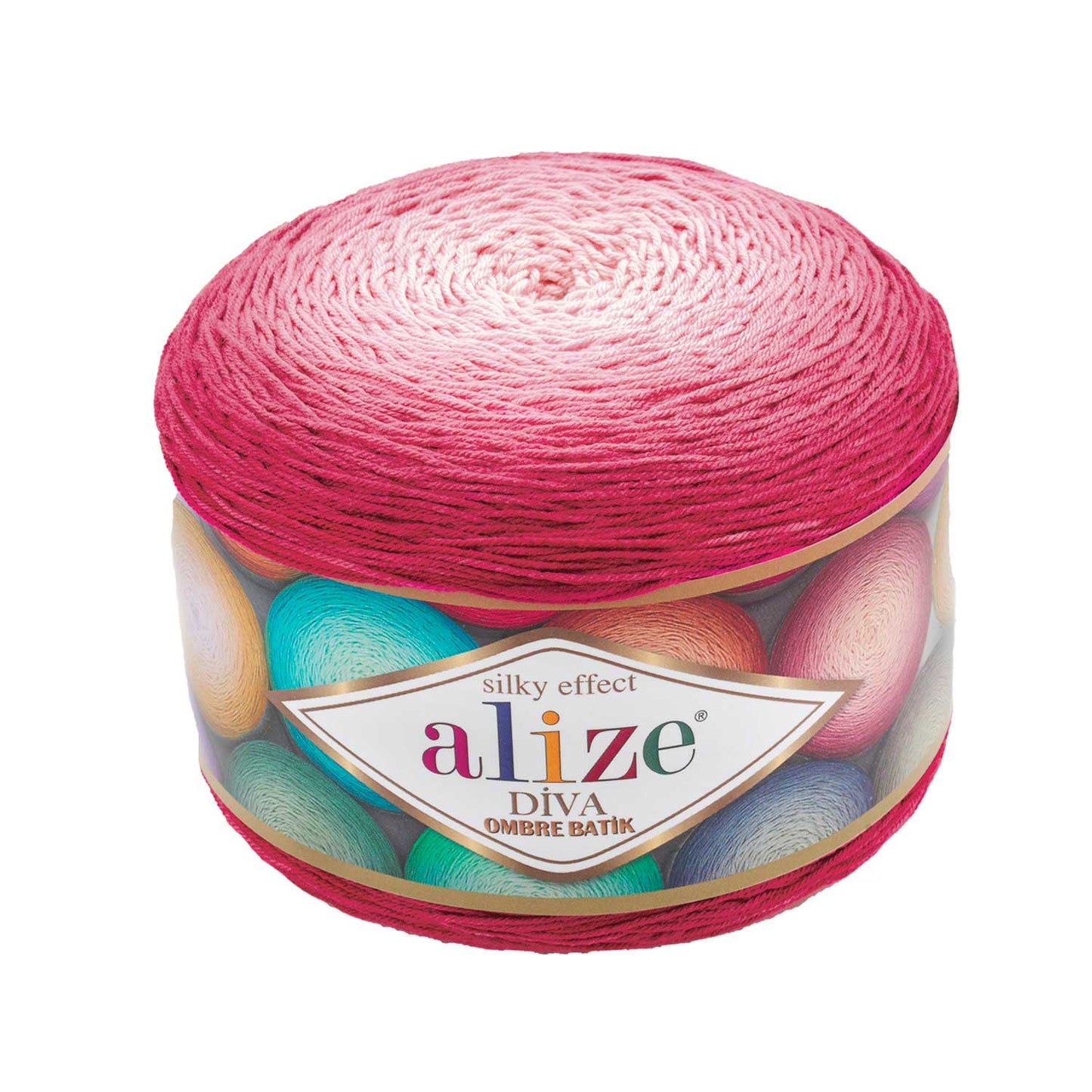 Alize Diva Ombre Batik siūlai 250g (akrilanas)