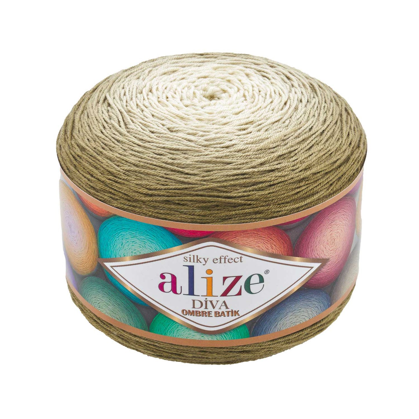 Alize Diva Ombre Batik siūlai 250g (akrilanas)