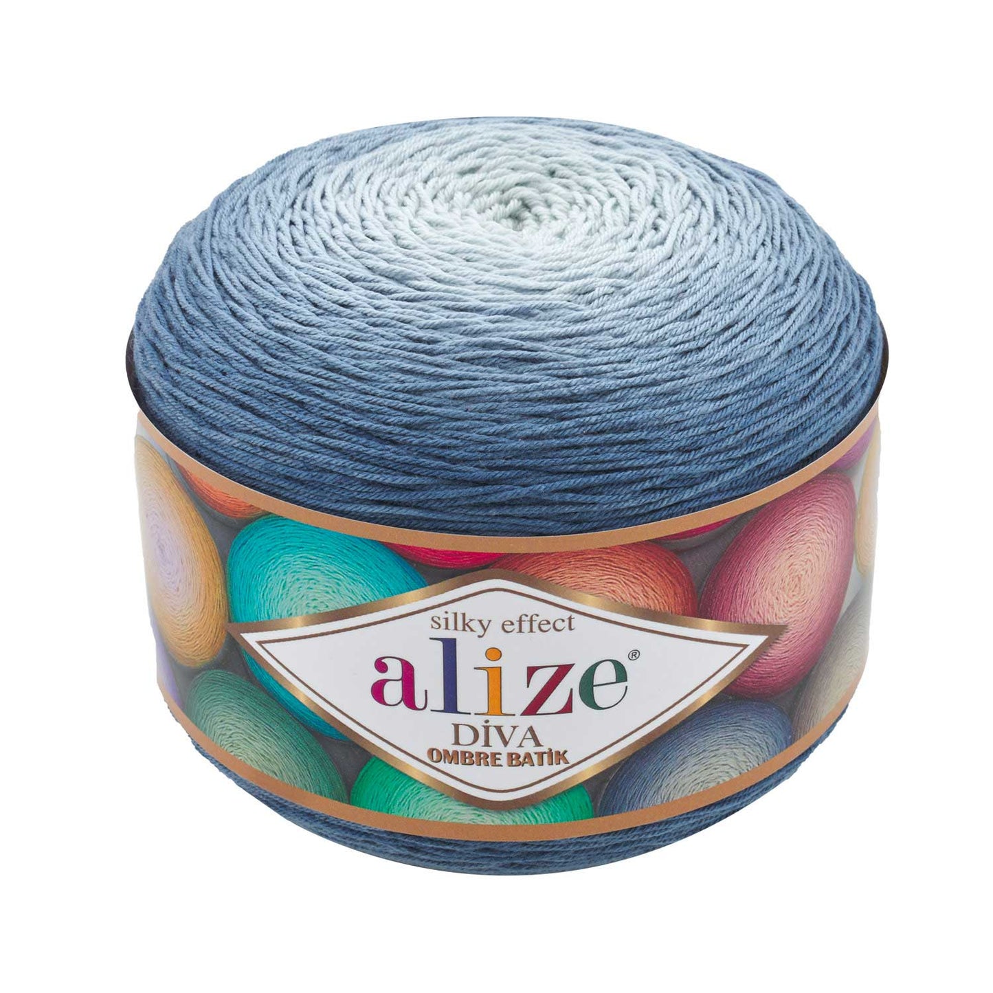 Alize Diva Ombre Batik siūlai 250g (akrilanas)