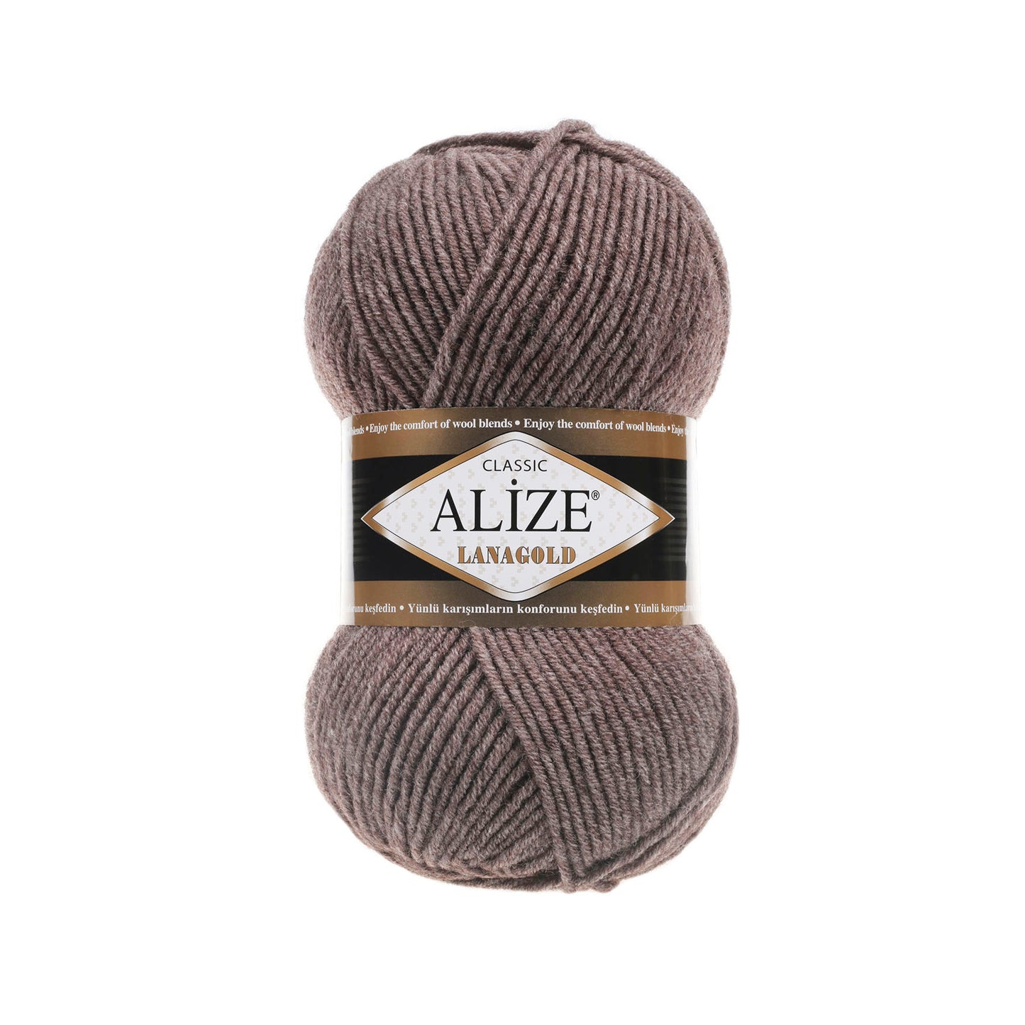 Пряжа для вязания Alize Lanagold 100г (шерсть, акрил)