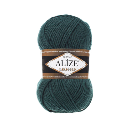 Пряжа для вязания Alize Lanagold 100г (шерсть, акрил)