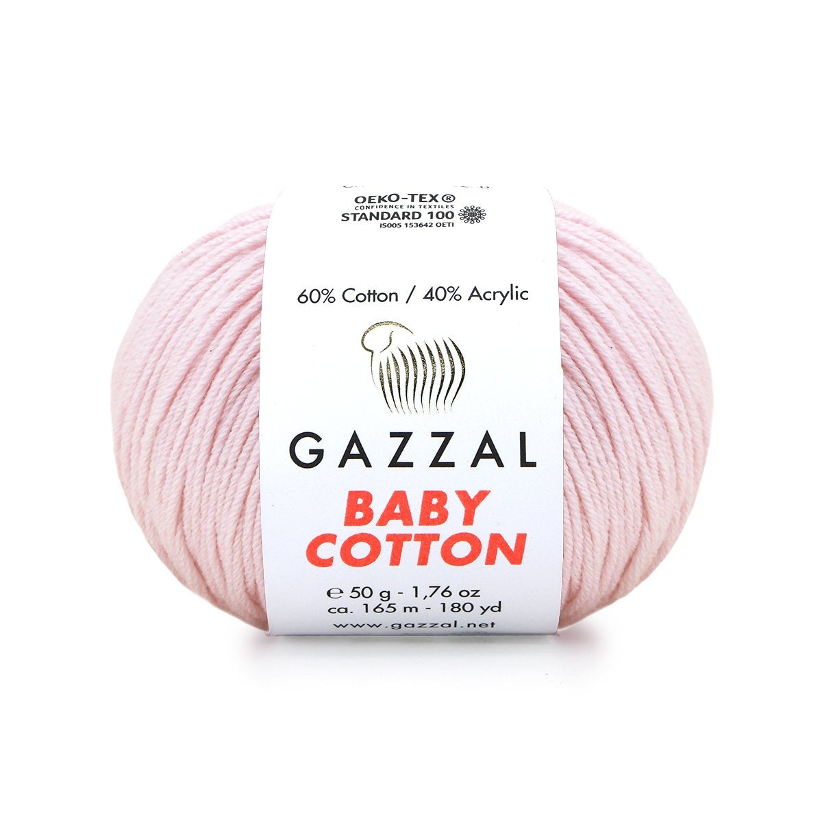 Gazzal Baby Cotton thread 50g (cotton, acrylic)