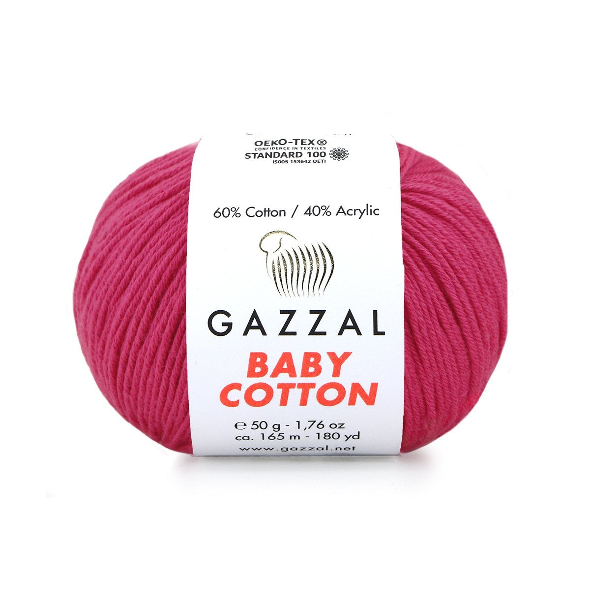 Gazzal Baby Cotton thread 50g (cotton, acrylic)