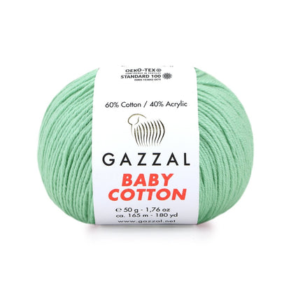 Gazzal Baby Cotton thread 50g (cotton, acrylic)