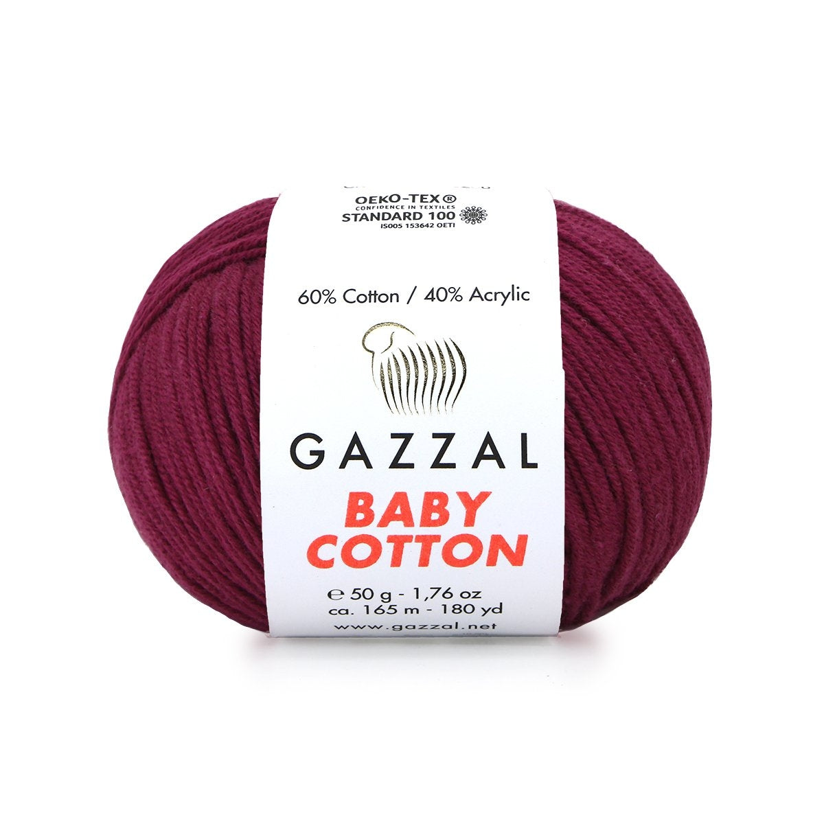 Gazzal Baby Cotton thread 50g (cotton, acrylic)