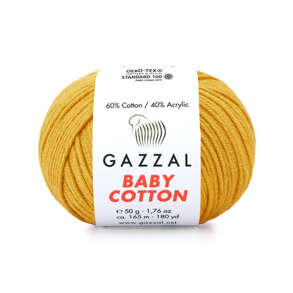 Gazzal Baby Cotton thread 50g (cotton, acrylic)