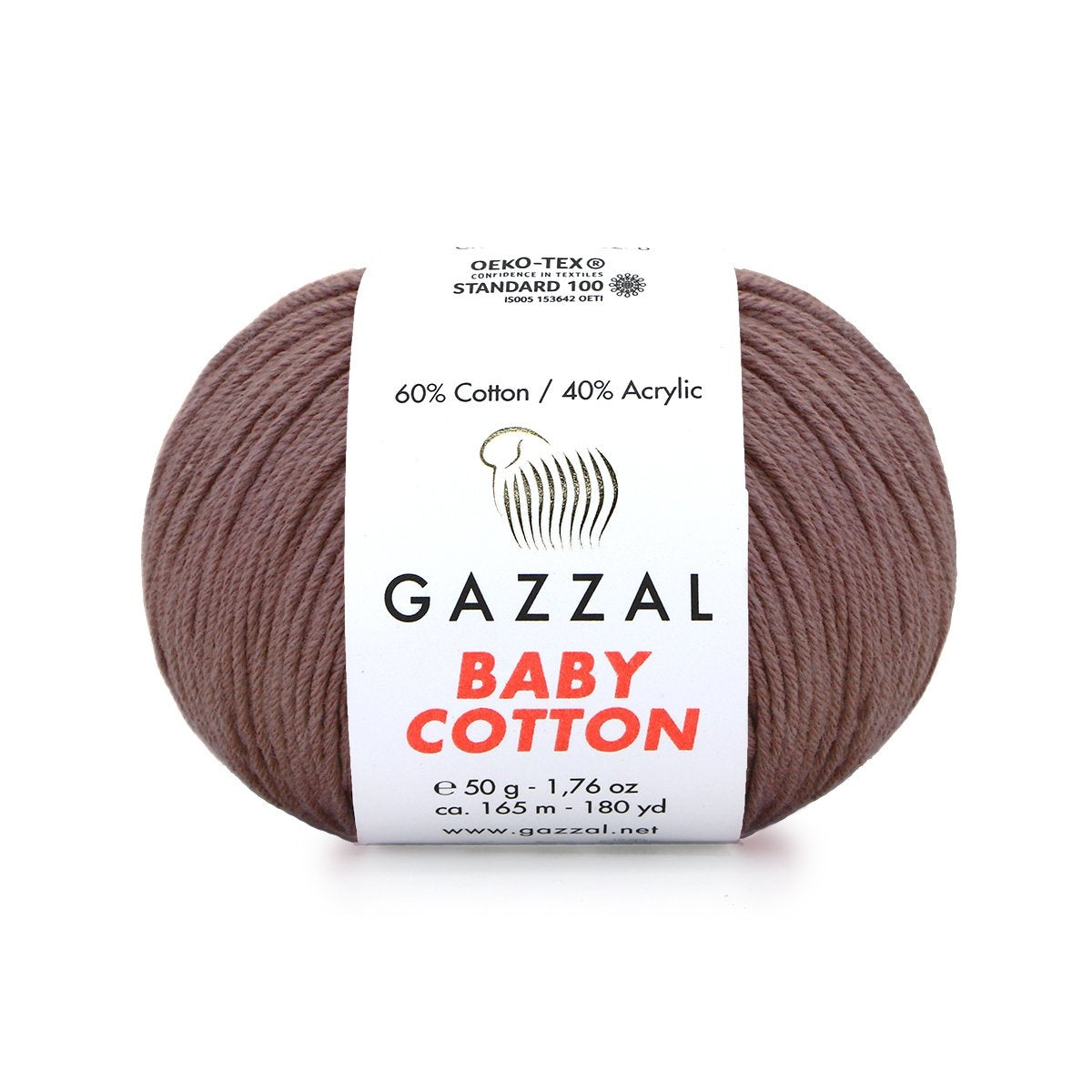 Gazzal Baby Cotton siūlai 50g (medvilnė, akrilanas)