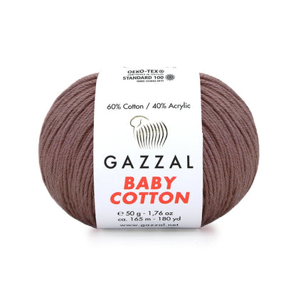 Gazzal Baby Cotton thread 50g (cotton, acrylic)