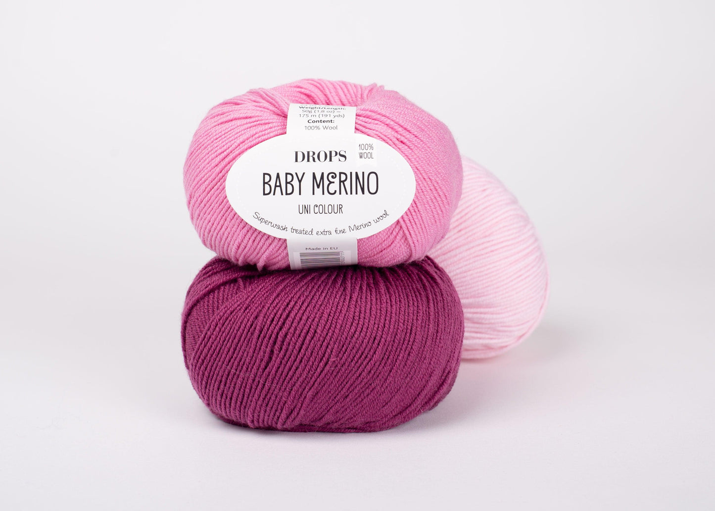 DROPS Baby Merino mezgimo siūlai 50g (merino vilna) - Pasaulio Siūlai