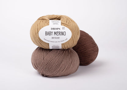 DROPS Baby Merino mezgimo siūlai 50g (merino vilna) - Pasaulio Siūlai