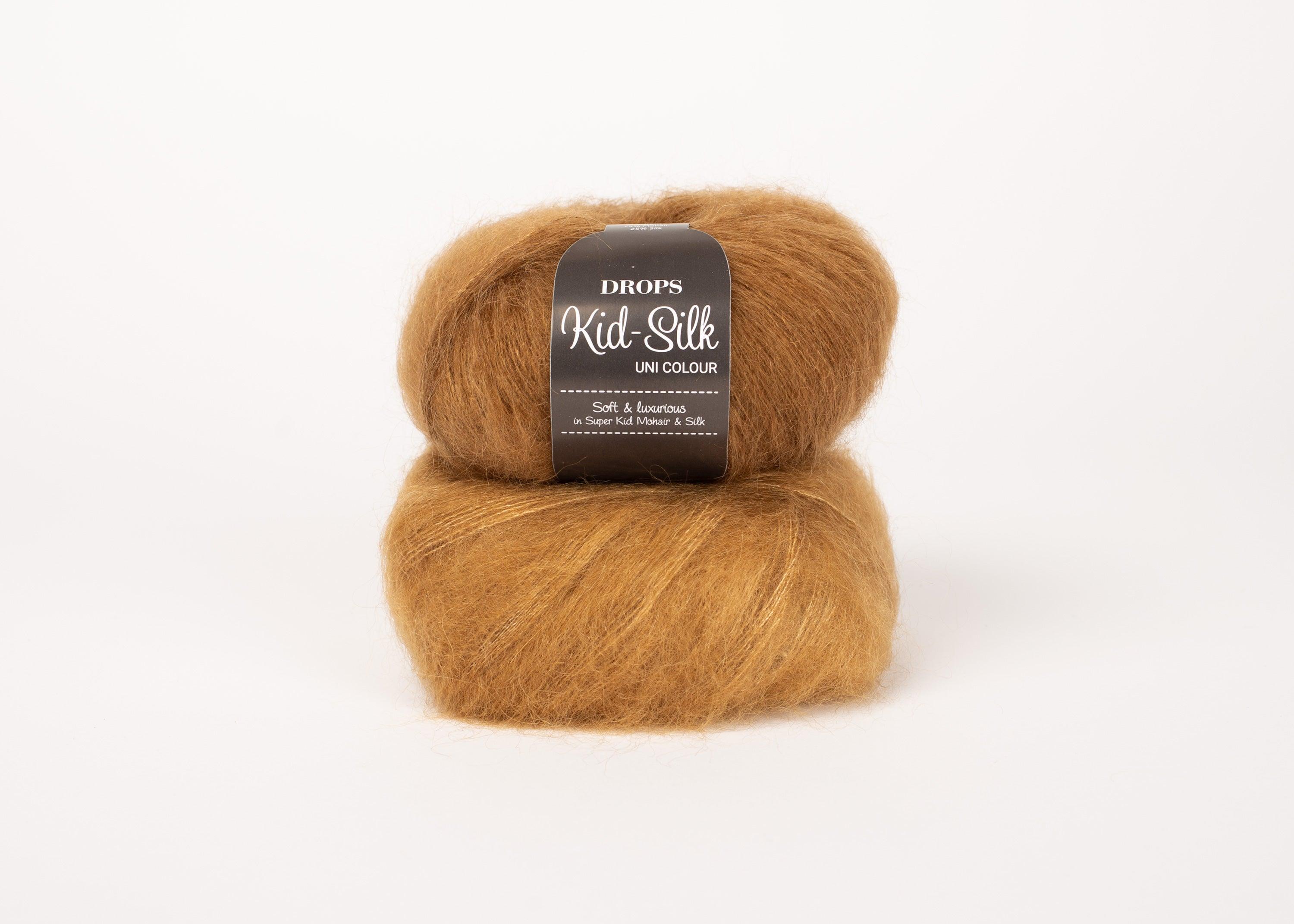 DROPS Kid Silk knitting yarn 25g mohair silk Pasaulio Si lai