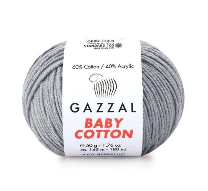 Gazzal Baby Cotton siūlai 50g (medvilnė, akrilanas) - Pasaulio Siūlai