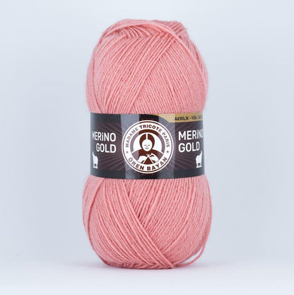 Madame Tricote Paris Merino Gold 100g (vilna, akrilanas) - Pasaulio Siūlai