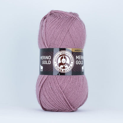 Madame Tricote Paris Merino Gold 100g (vilna, akrilanas) - Pasaulio Siūlai