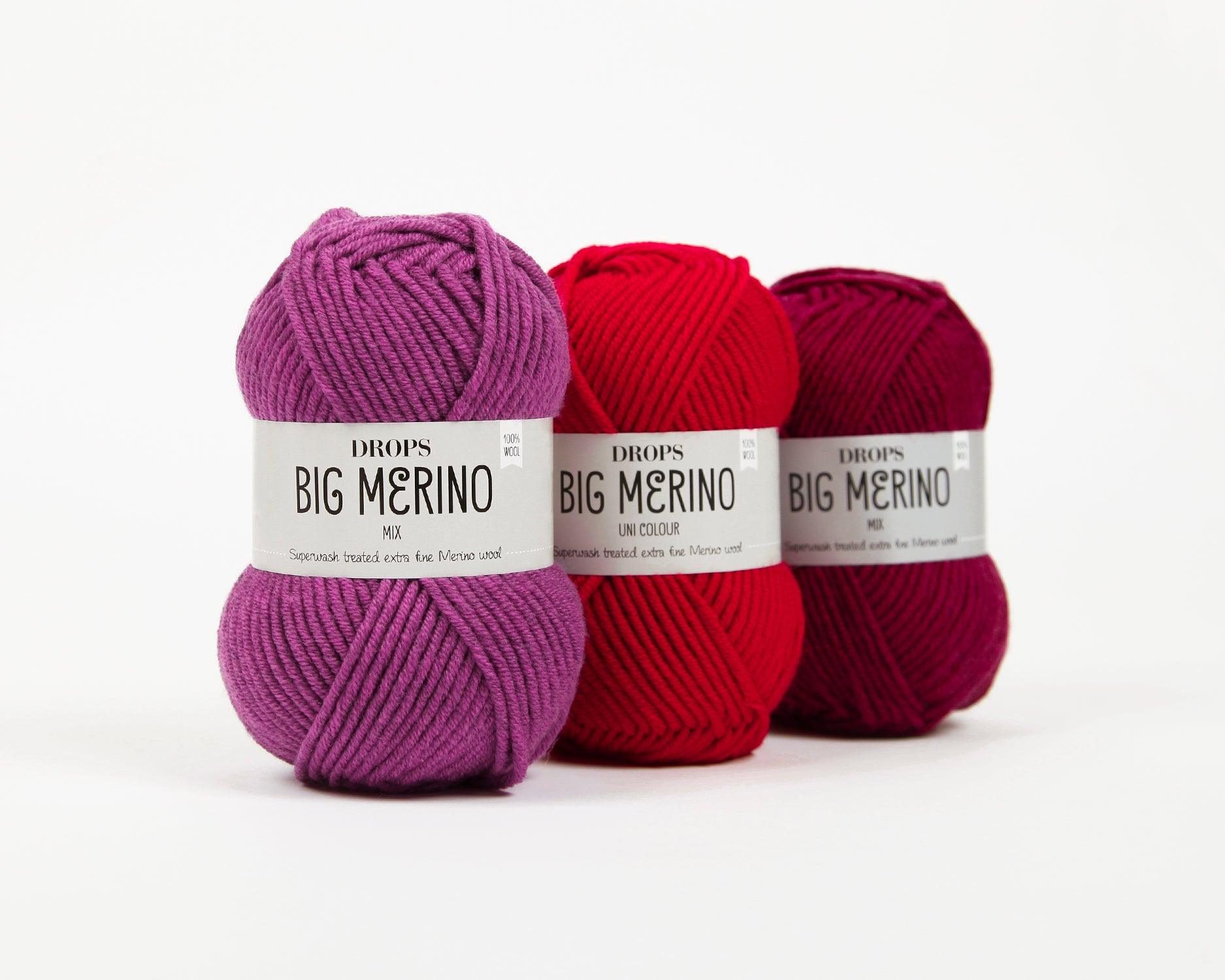 DROPS Big Merino mezgimo siūlai 50g (merino vilna) - Pasaulio Siūlai