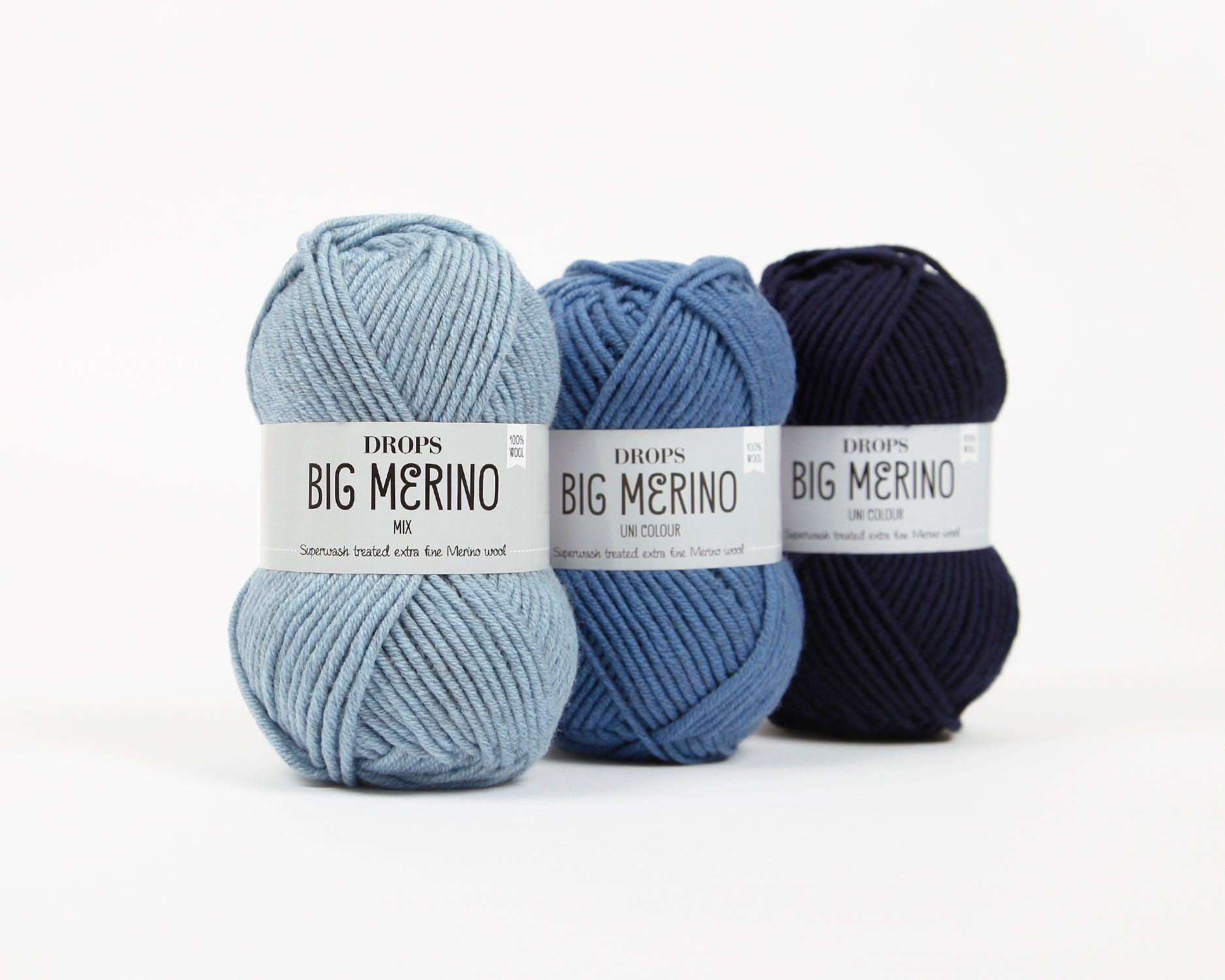 DROPS Big Merino mezgimo siūlai 50g (merino vilna) - Pasaulio Siūlai