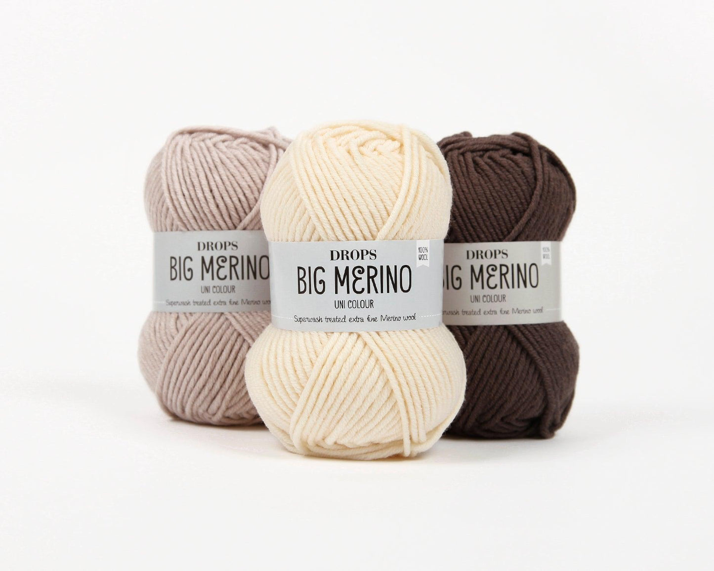 DROPS Big Merino mezgimo siūlai 50g (merino vilna) - Pasaulio Siūlai