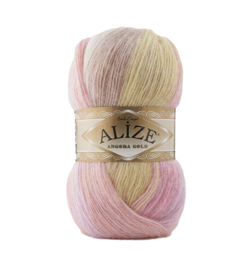 Alize Angora Gold Batik mezgimo siūlai 100g (vilna, akrilanas) - Pasaulio Siūlai