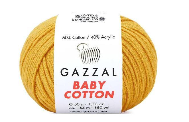 Gazzal Baby Cotton siūlai 50g (medvilnė, akrilanas) - Pasaulio Siūlai