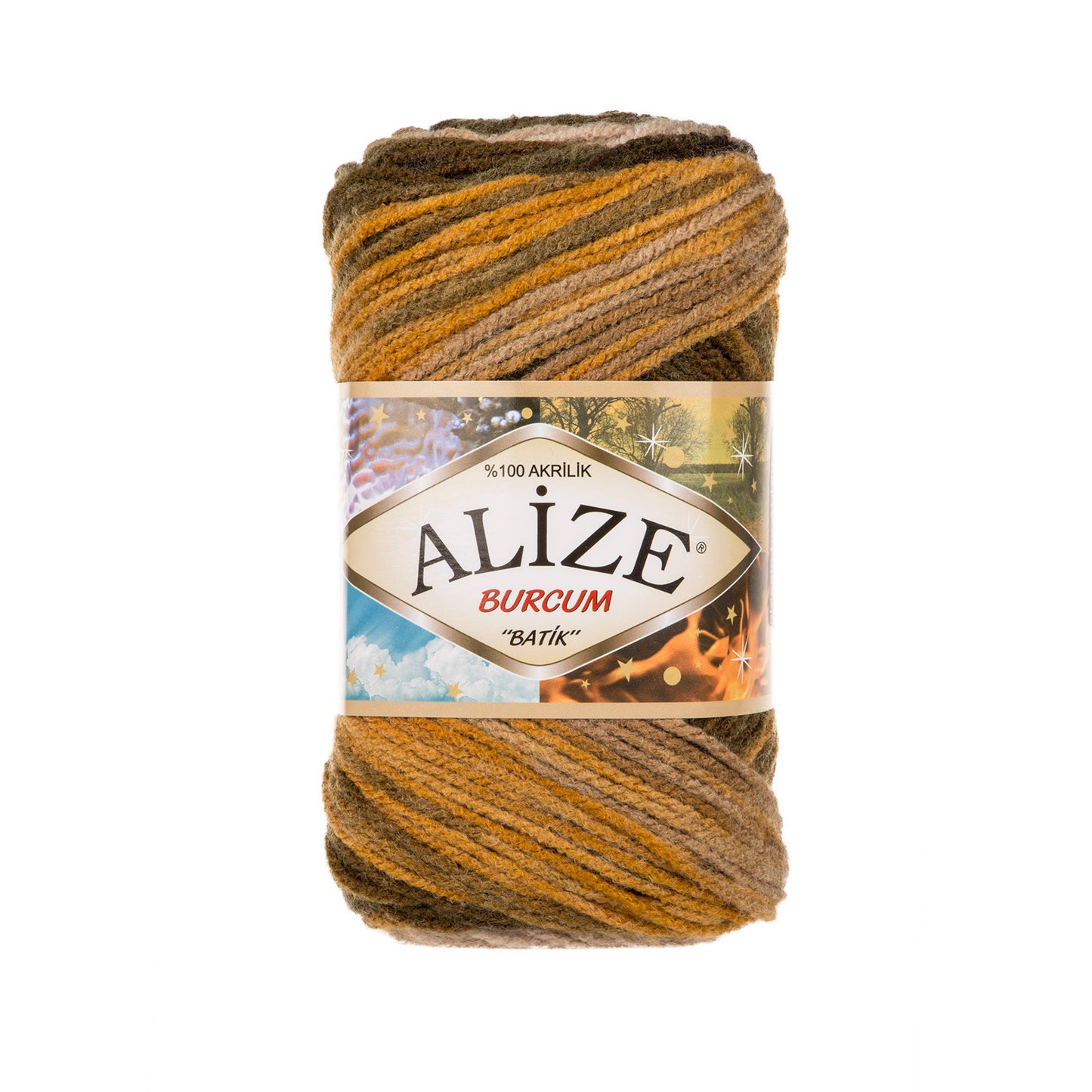 Alize Burcum Batik knitting yarn 100g (acrylic)