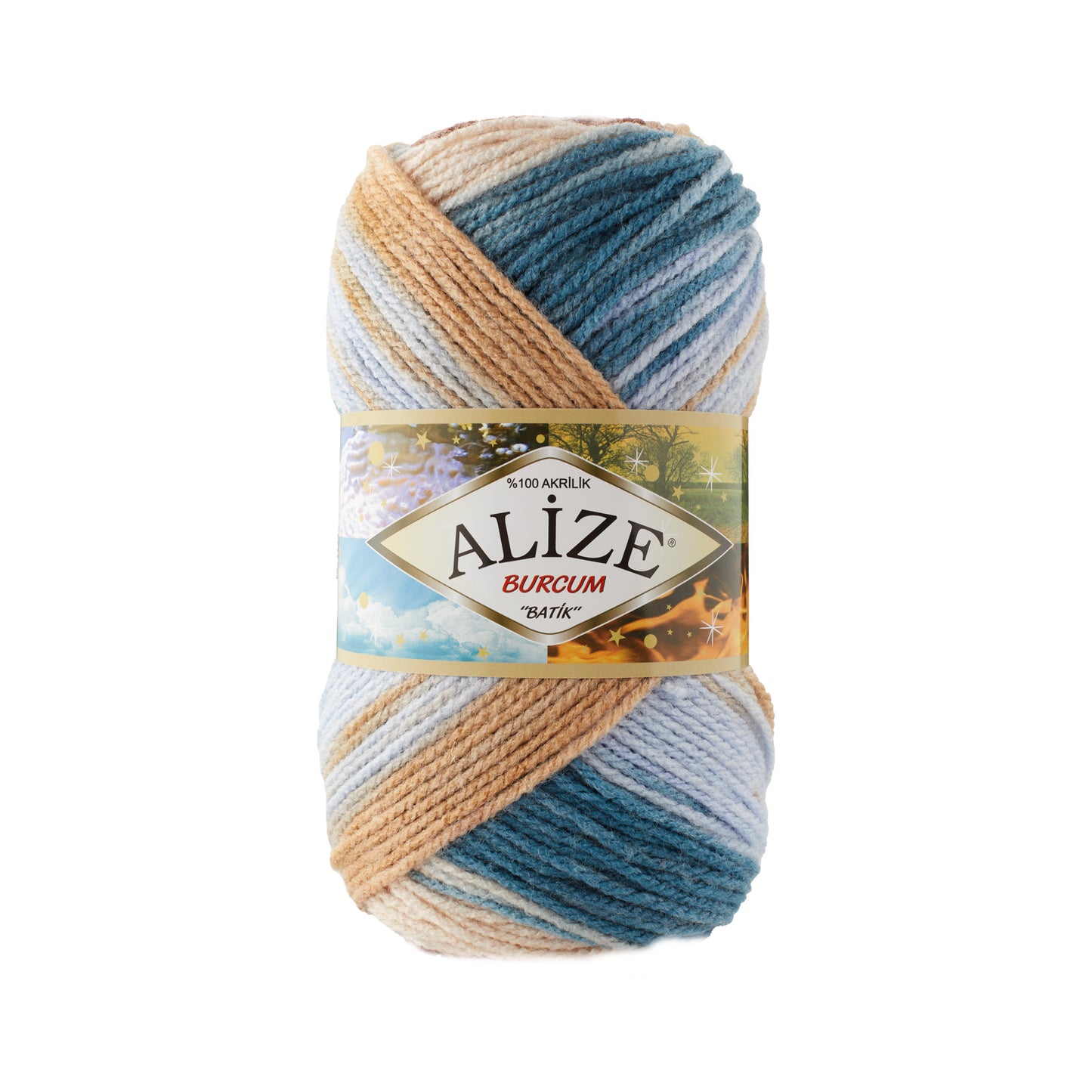 Alize Burcum Batik knitting yarn 100g (acrylic)