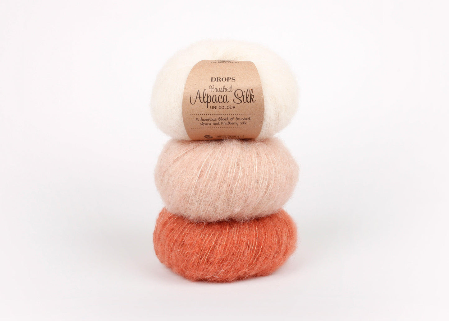 DROPS Brushed Alpaca Silk siūlai 25g (alpakos, šilkas) - Pasaulio Siūlai