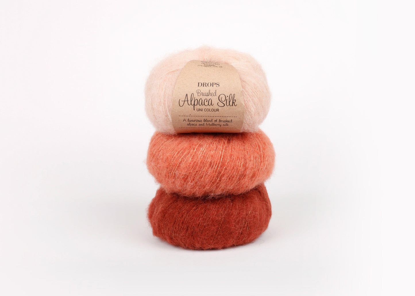 DROPS Brushed Alpaca Silk siūlai 25g (alpakos, šilkas) - Pasaulio Siūlai